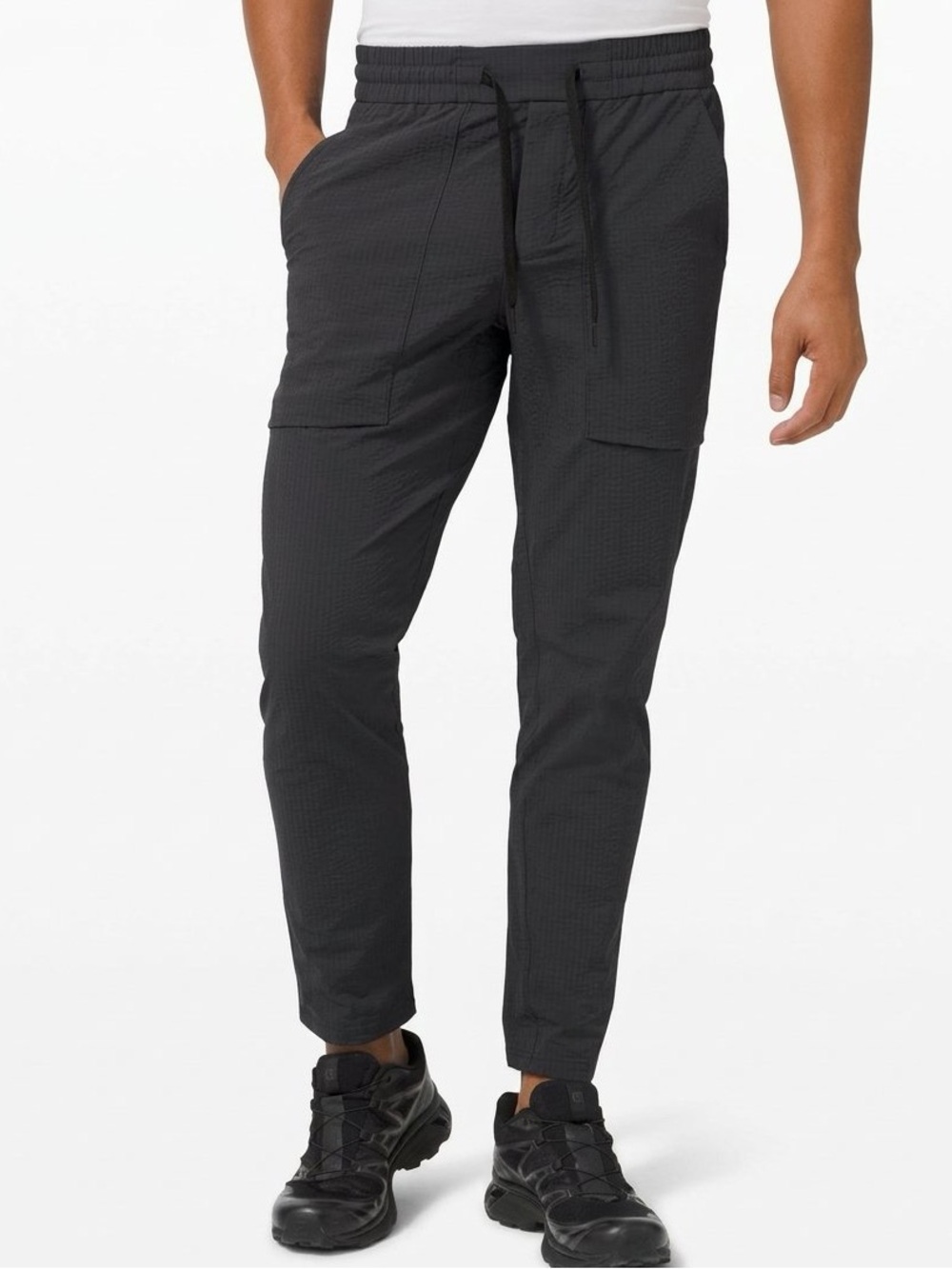 lululemon athletica Men's Black Cargo Jogger Pants